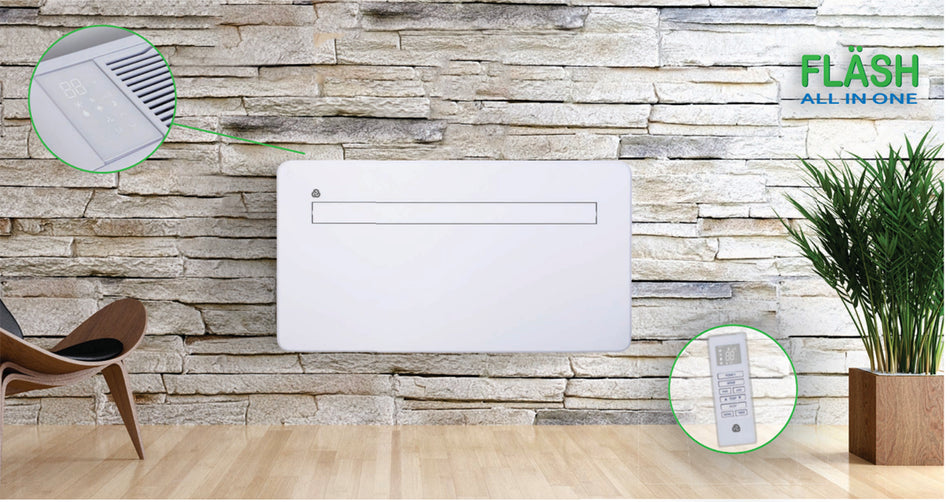 CLIMATISEUR SANS UNITÉ EXTÉRIEURE INVERTER 12000 BTU POMPE À CHALEUR INTÉGRÉE WiFI GAZ R 290.