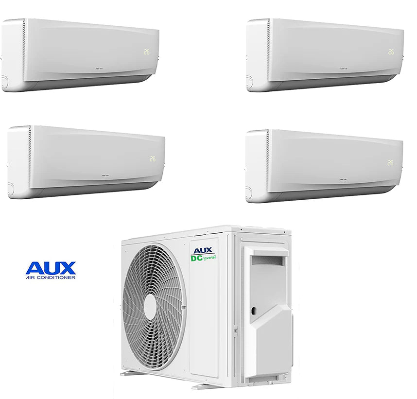 CLIMATISEUR QUADRI SPLIT 12+12+12+12 DC INVERTER AUX GAZ R-32 A++A+ WI FI READY AVEC UNITÉ EXTERNE PENTA SPLIT AM5-H42/4DR3